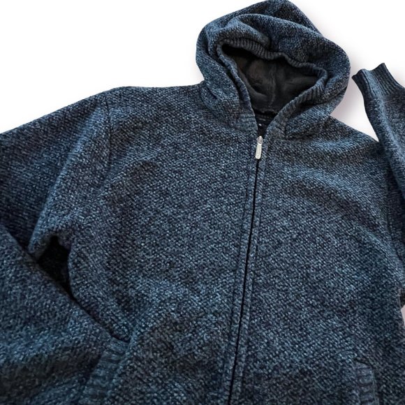 GIOBERTI Boys' Long Sleeve Full Zip Cardigan Sweater with Sherpa Lining - Picture 4 of 7